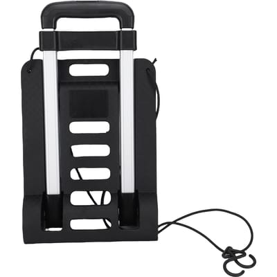 Opvouwbare Handkar 200lbs 4-wielige Kar Inklapbare Bagage Rolkar Verbeterde Stabiliteit Makkelijk Verplaatsbaar voor Reizen Winkelen black