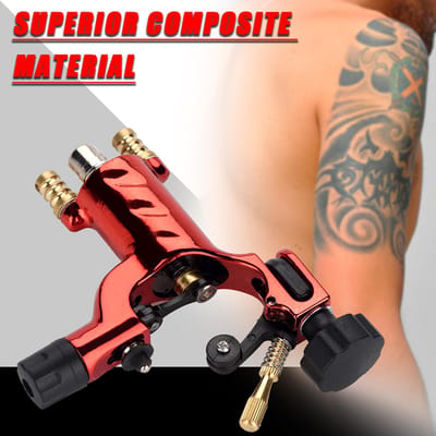3 Kleuren Mode Roterende Liner Shader Tattoo Machine Sterke Motor Gun RCA Snoer Artiest Accessoires rood