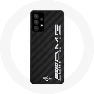Coque - Amg - Galaxy A13 4G - Silicone - Noir - Texture Carbone