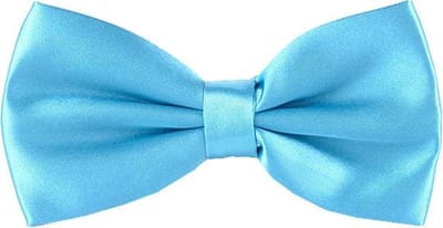 Fako Fashion - Vlinderstrik - Vlinderdas - Strik - Satijn - Voorgestrikt - 12.5cm - Turquoise