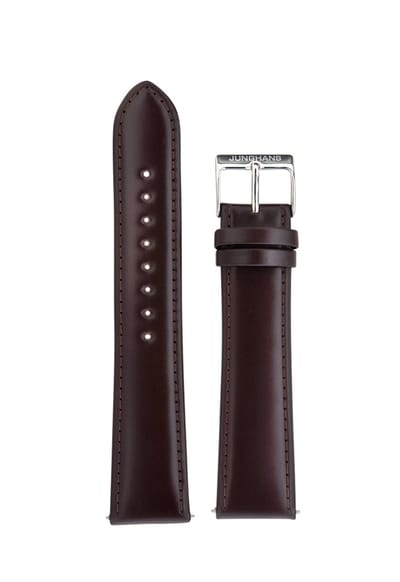 Junghans Meister Classic lederen horlogeband bruin - horlogebandjes heren - 20 mm