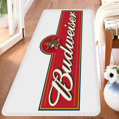 Koning van het Bier B-Budweiser Tapijt Woonkamer Bank Slaapkamer Balkon Deurmat Kinderkamer Huisdecoratie Antislip Groot Oppervlak Kleed 40x60cm