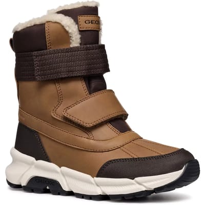GEOX FLEXYPER PLUS ABX JONGENS - TABAK/ZWARTE KOP - Maat 38