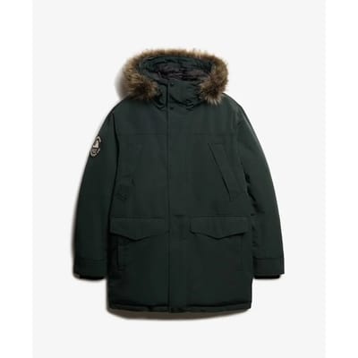 Superdry - Everest Parka Jas Met Imitatiebont - Heren - Gewatteerde jassen
