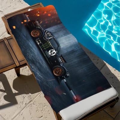 Sport K-Ken Blocs Serviette Piscine Plage Portable Séchage Rapide Sable Voyage Extérieur Couverture de Bain Fine Tapis Serviette de Bain 50x100cm(20x40in)