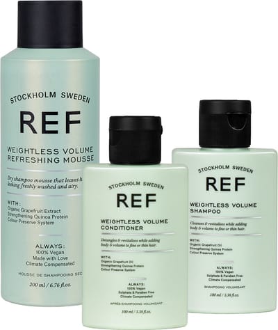 REF Stockholm - Volume Set - REF Weightless Volume Shampoo 100ml + REF Weightless Volume Conditioner 100ml - Haarverzorging - Ideale set voor volume en veerkracht