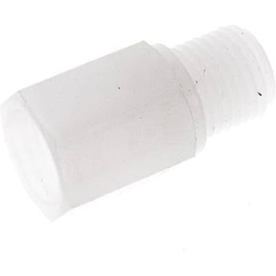 Verlengnippel G1/4'' Buitendraad X Binnendraad PVDF 10bar FDA 17mm Hex