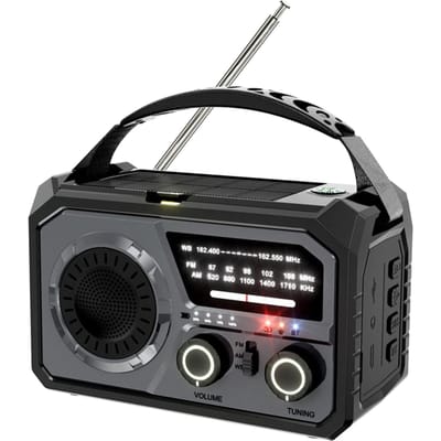 16000mAh Hand Crank Noodradio Draadloze Hand Crank Weerradio NOAA/AM/FM Draagbaar Zonne-energie