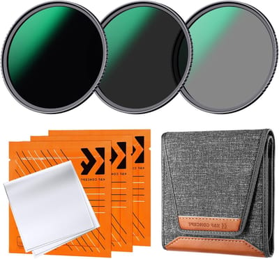 Nano D-Series ND Filter Set 58mm - ND8, ND64 en ND1000 Neutraal Grijs Filter Set voor Fotografie en Videografie