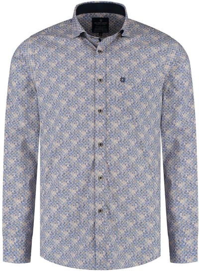 Fellows United Shirt lange mouw sunshine Mid blue (52.6501 - 115)