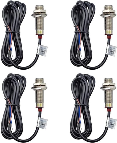 Hall Effect Sensor - Nabijheidsschakelaar NPN NO - Metaaldetectie Industrie - IP65 Waterdicht LED - 10 mm detectie - Zilver