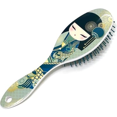 Brosse à Cheveux Peigne Kimmidoll Poupée Kokeshi Masseur de Cuir Chevelu (YOSHIKO)