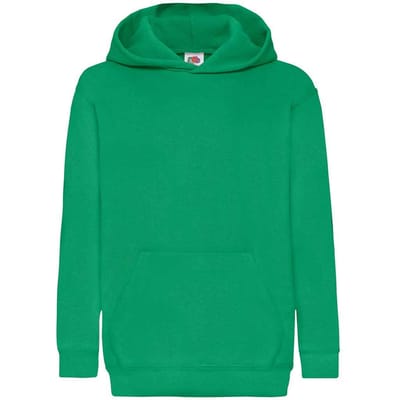 Fruit of the Loom Kinder/Kids Klassieke Hoodie (Kelly Groen)