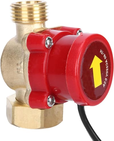 Waterpomp Schakelaar - Druksensor - Automatische Waterstroom - Vonkvrije Werking - G3/4 Inch - Zwart