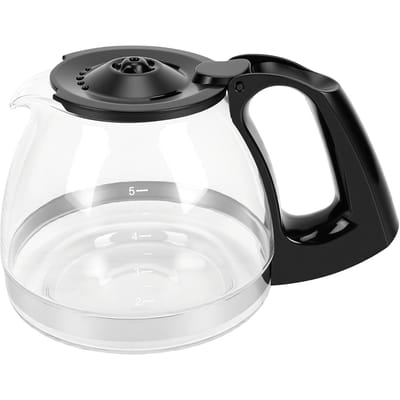 Carafe de Remplacement pour Cafetière 5 Tasses Capacité 750ML Pot à Café en Verre Lavable au Lave-Vaisselle Résistant à la Chaleur Accessoire pour Cafetière gray
