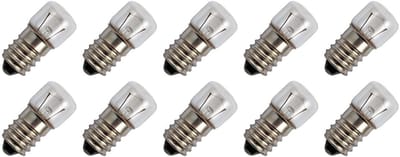 Signaallamp E14 12V 5W - 416 mAh - 10 stuks - T16 Gloeilamp Ø16mm - 35mm - 2500K - Dimbaar