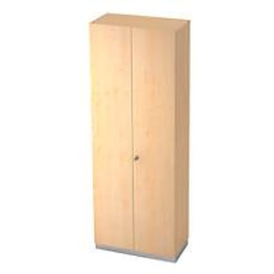 Garderobekast, 2 bladen, B 800 x D 420 mm, esdoornpatroon