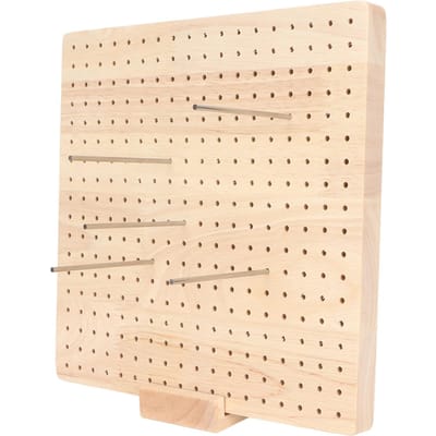 Haak Blokbord Handgemaakte Houten Brei Blokmatten met 20 Roestvrijstalen Spelden 5