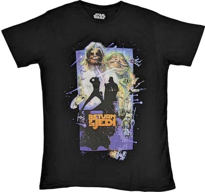 Disney Star Wars - Return Of The Jedi Poster Heren T-shirt - M - Zwart