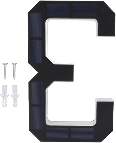 Verlicht Huisnummer - Adresbord LED - Buiten Verlichten - Automatische Lichtsensor - 24 x 4 cm - Zwart