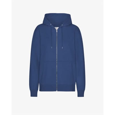 Gecombineerde hoodie met rits Colorful Standard Classic Marine Blue