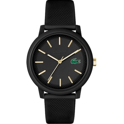 Lacoste LC2011233 Lacoste.12.12 Kunststof Zwart 42mm