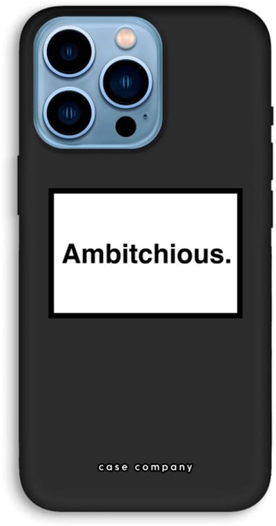 Case Company® - Hoesje geschikt voor iPhone 13 Pro Max hoesje - Ambitchious - Biologisch Afbreekbaar Telefoonhoesje - Bescherming alle Kanten en Schermrand