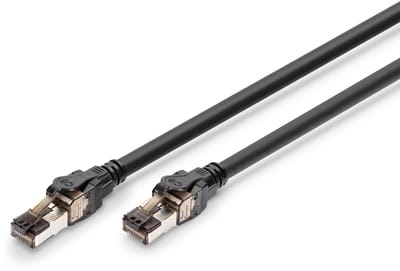 Digitus DK-1843-005 netwerkkabel Zwart 0,5 m Cat8.1 S/FTP (S-STP)