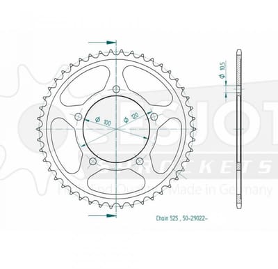 Couronne de transmission Esjot pour Moto Aprilia 750 SHIVER SL GT ABS 2009 à 2015 Neuf