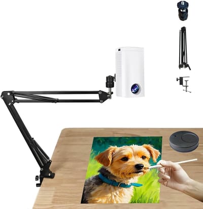 Tekenprojector - Schetstool - Overtrekken Schilderen - Full HD Resolutie - 1.95m - Wit