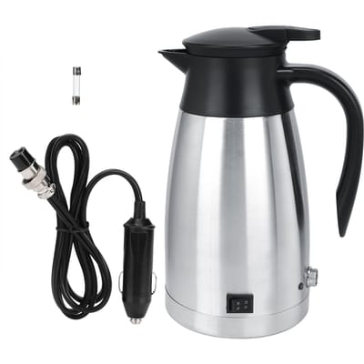 12V / 24V 1000ml Auto Vrachtwagen Elektrisch Verwarmde Warmwaterketel Fles Heetwaterkop gray