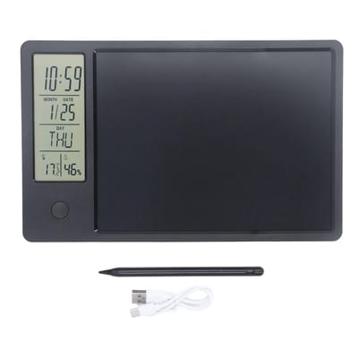 Dailygoods - Elektronische Digitale Planner - Multifunctionele Kalender - Draagbaar - Zwart - LCD Schrijftablet - Geschikt voor Kantoor en Thuiswerk -...