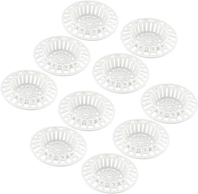 10 Stuks Plastic Afvoerzeef voor Douche en Bad, Filter voor Keuken en Badkamer, Afvoerstopper en Bescherming tegen Verstoppingen