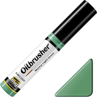 AMMO by Mig Jimenez Hobbyverf Enamel verf - MIG 3529 Oilbrusher Mecha Light Green Oilbrusher(s) - 10 ml