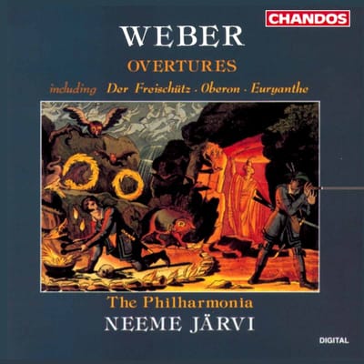 Philharmonia Orchestra, Neeme Järvi - Von Weber: Overtures including Der Freischütz · Oberon · Euryanthe (CD)