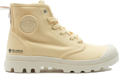 PALLADIUM PAMPA HIGH ZIP YELLOW CREME SIZE 36