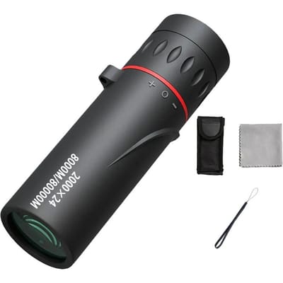2000x24 Télescope Monoculaire Mini Portable HD Basse Lumière Binoculaire Étanche Extérieur Camping Escalade Observation d'Oiseaux Télescopes