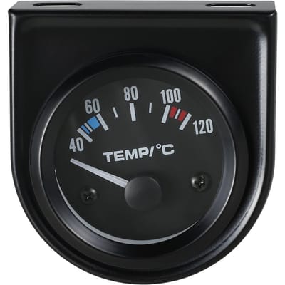 NIEUWE Digitale Auto Water Temp Temperatuurmeter 40-120℃ Led 2  52mm Universele Auto Motorfiets Levering Sensor Temperatuurmeter black
