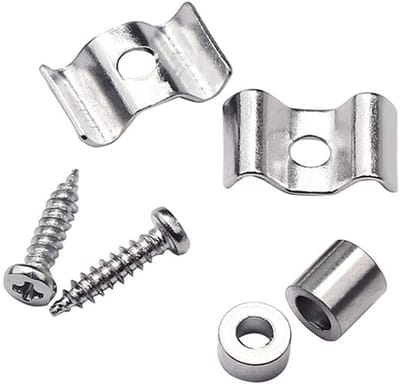 Dailygoody - Vintage Guitar String Trees - Snaargeleiders - Chrome - Set van 2 - Verminder snaarwrijving - Geschikt voor Strat en Tele gitaren - 11 x ..
