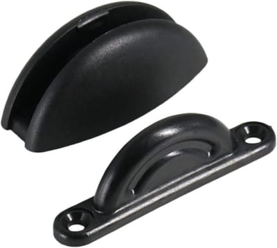 Deurhouder Vangst - Deurstopper Clip - Vastzetten Deur - Beschermt Muren - 73 mm - Wit