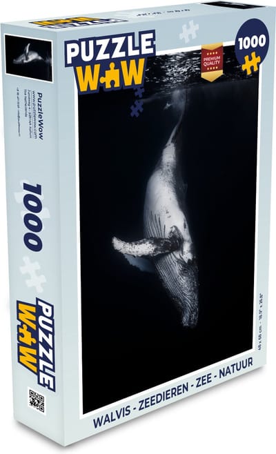 Puzzel Walvis - Zeedieren - Zee - Natuur - Legpuzzel - Puzzel 1000 stukjes volwassenen