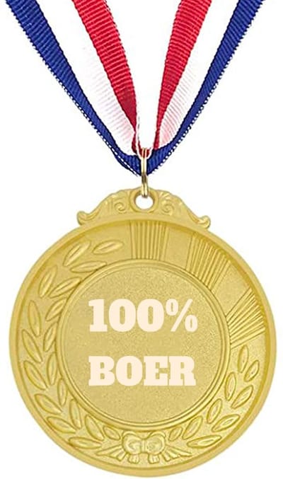 Akyol - boer medaille goudkleuring - Boer - 100% boer - cadeau voor boeren - afscheidscadeau