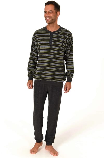 Normann badstof heren pyjama Trend 70259 - Geel - XXL/56