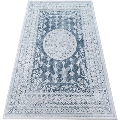 Kleden Rugsx Tapijt ACRYL VALENCIA 2328 ORNAMENT blauw / 80x150 cm
