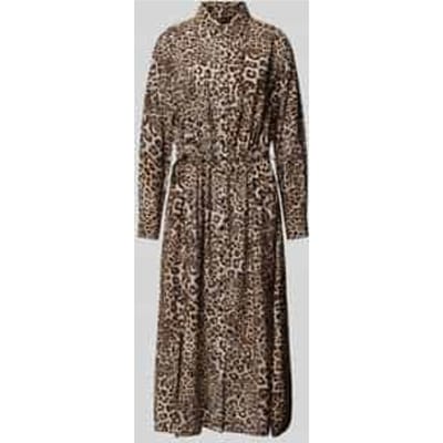 Midi-jurk met doorknoopsluiting
