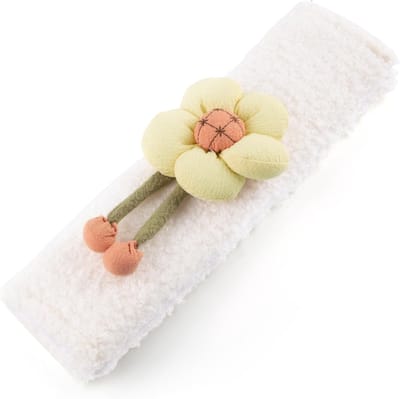 Gordelkussen Auto - Gordelbeschermer - Comfortabel Rijden - Zachte Pluizige Stof - 18.2 cm Pakket - Wit