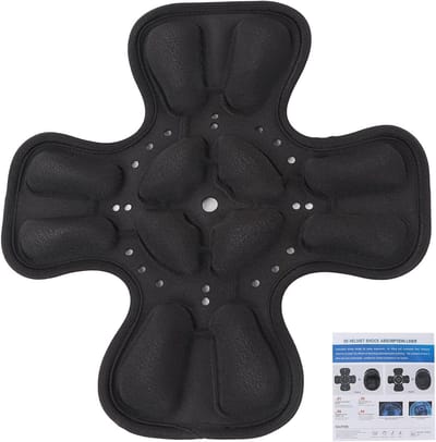 Helmet Padding Set - Foam 360° Head Protection - 3D Air Pocket Shock Absorption - Motorcycle Helmet Liner - Anti Sweat Cooling Helmet Pad