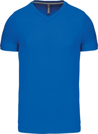 Kariban T-shirt V-hals korte mouwen K357 - Light Royal Blue - 3XL