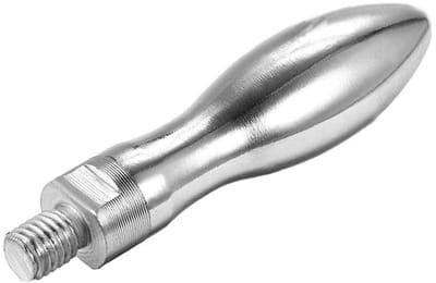 Dailygoods- Handwiel M10 - Carbon Staal - 100x23 mm - Klemhandvat - Corrosie- en Roestbestendig - Voor Automatisering Apparatuur