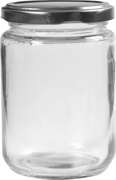 Glazen Pot Transparant - Glazen Pot met Schroefdeksel - DIY Glazen Potten voor Decoratie - Kleine Glazen Potten Set - Glas Potjes met Deksel - Hoogte 11 cm - Diameter 7,5 cm - 6 Stuks